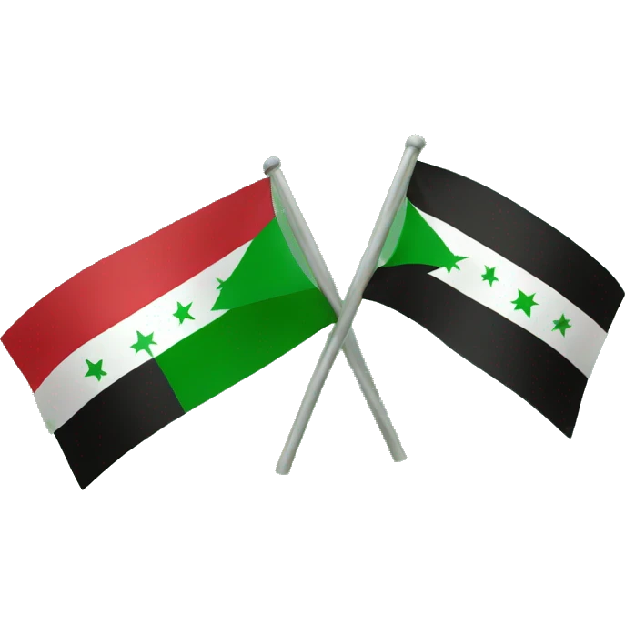 Iraq flag with green stars  emoji
