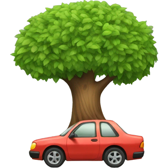 Tree car emoji