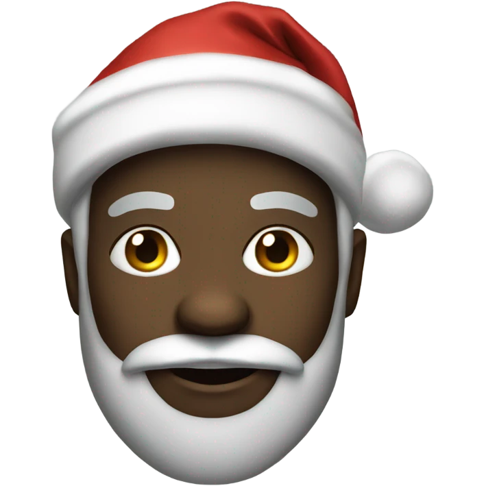 Black Santa emoji
