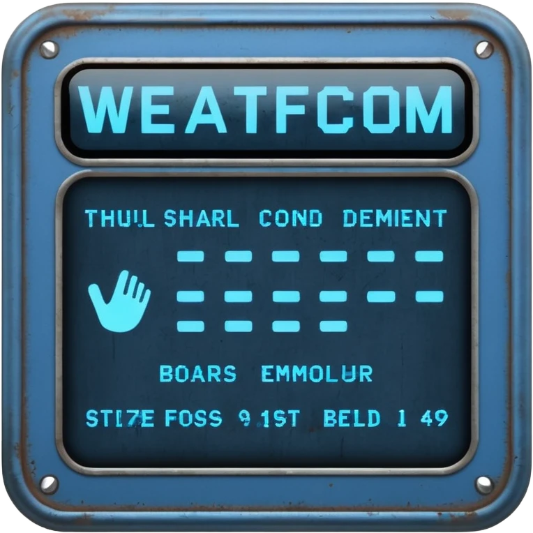 Platform Board – blue text display, Subway Sign. emoji
