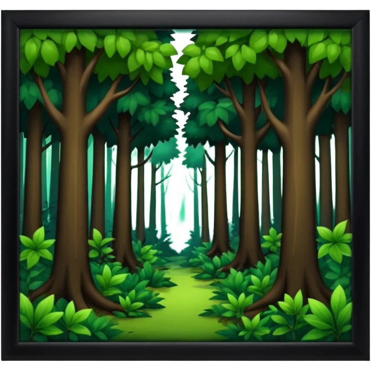 dark deep forest emoji