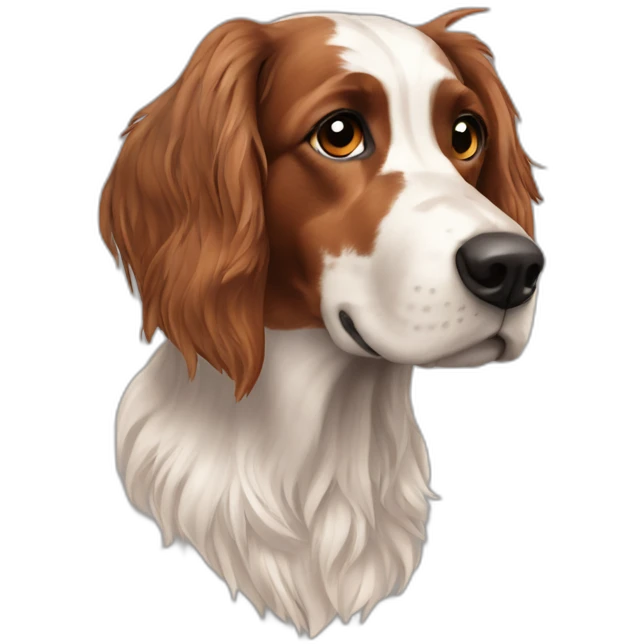Race de chien setter gordon emoji
