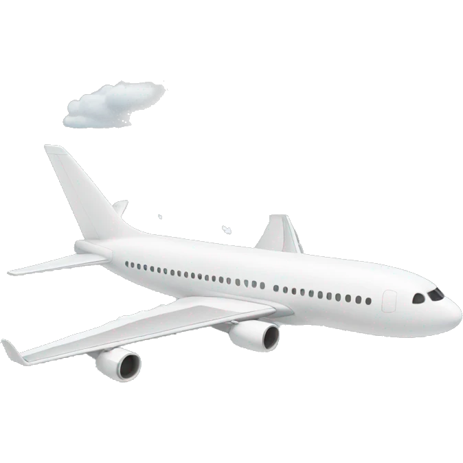 plane with cloud trails emoji
