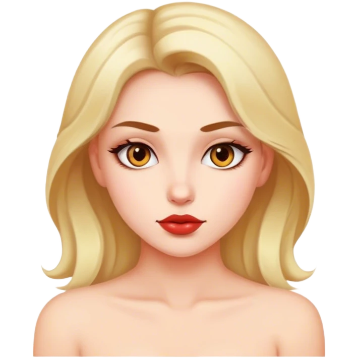 Girl in sultry pose sfw emoji