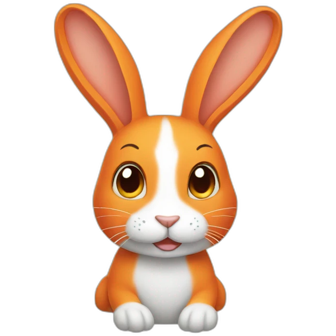 Orange rabbit emoji