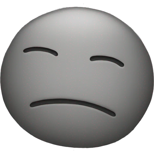 sadness black & white emoji