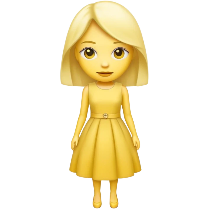 fashionable outfit, yellow face emoji wearing a stylish dress emoji
