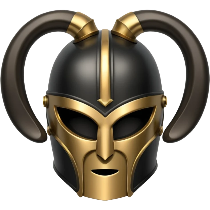 greek black horn helmet emoji