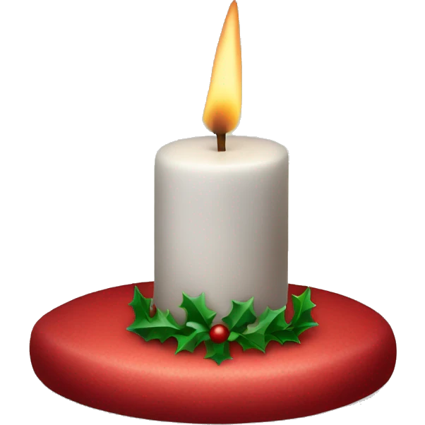 Christmas candle emoji