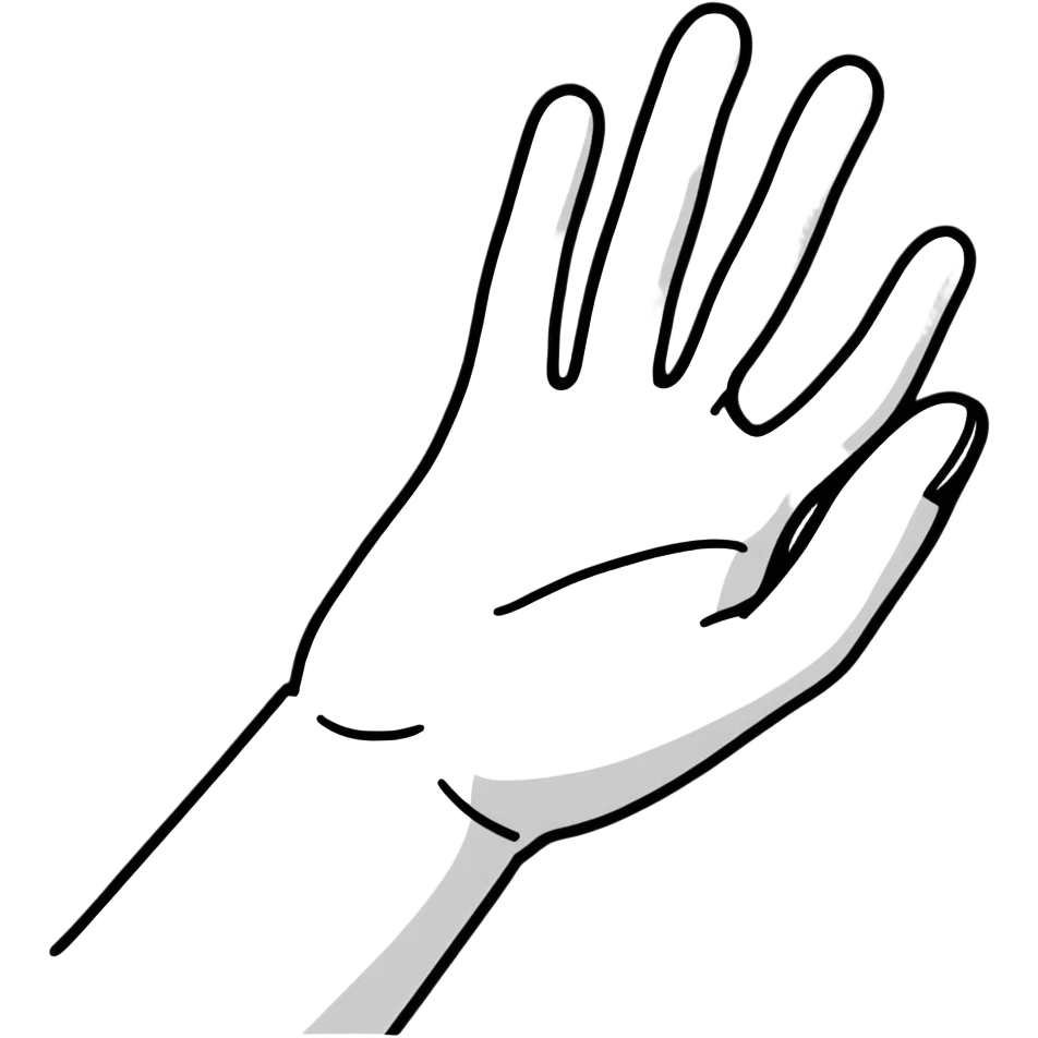 hand waving emoji