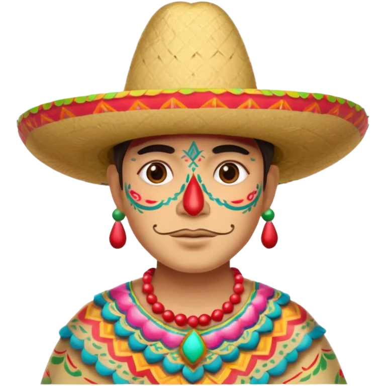 painted face mexican theme emoji