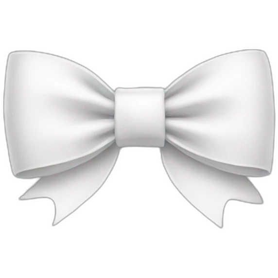 White bow emoji