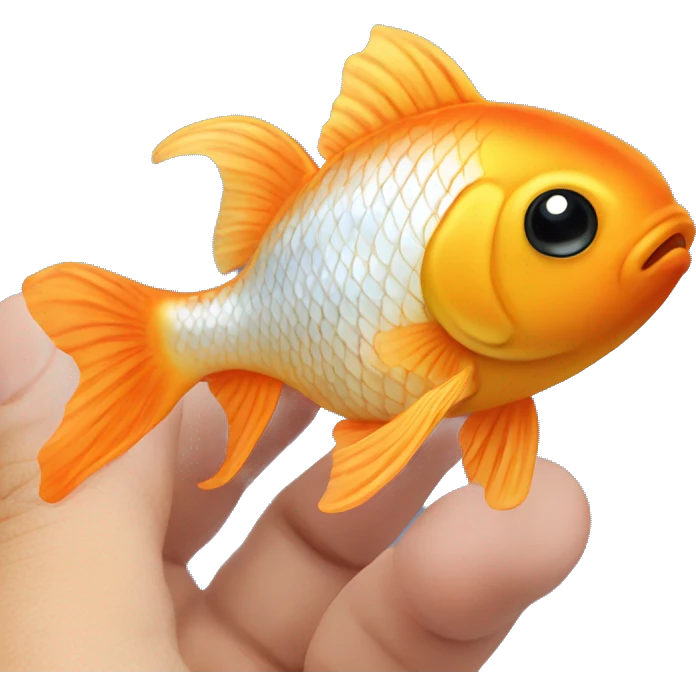 Verry cute gold fish emoji