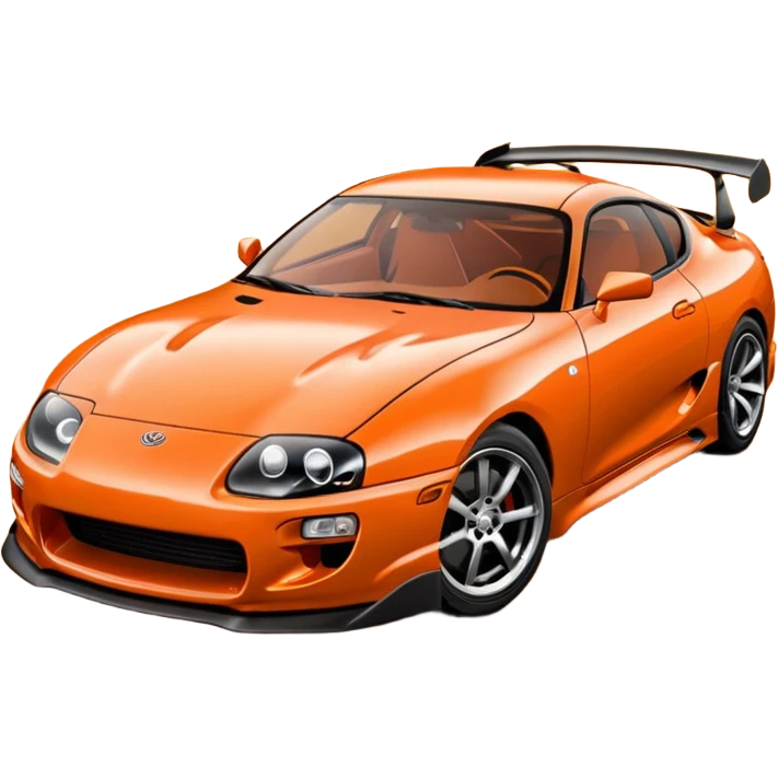 Toyota Supra mk iv orange  emoji