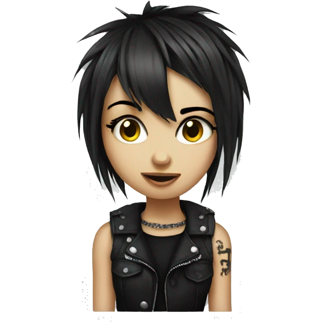 cute emo girl punk emoji