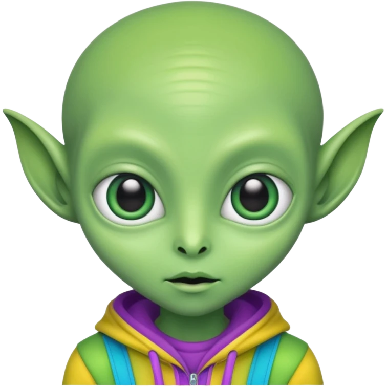 quirky silly alien  emoji