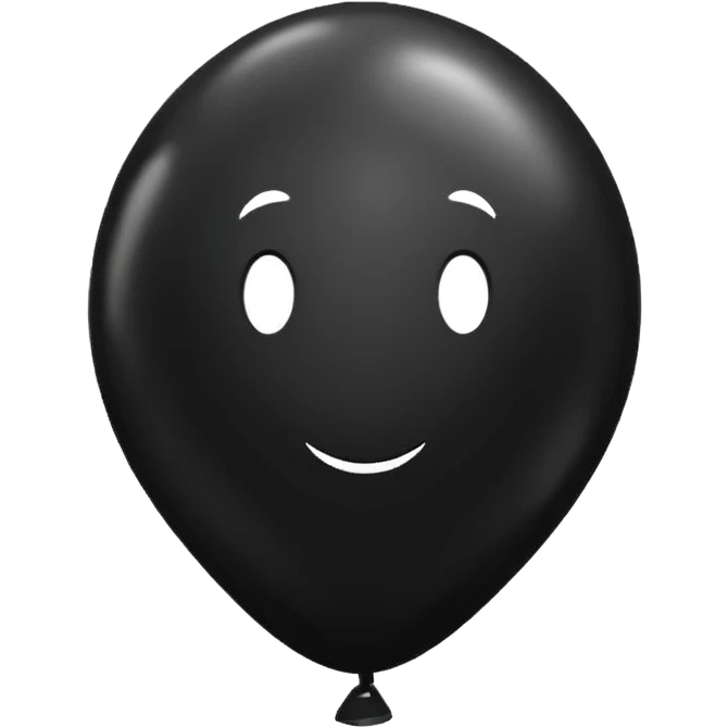 black balloon emoji