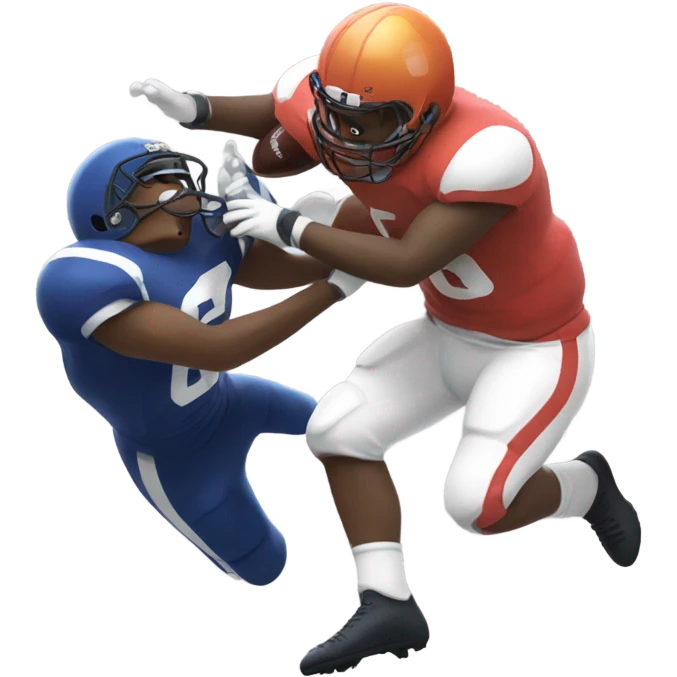 Cat getting sacked in football emoji