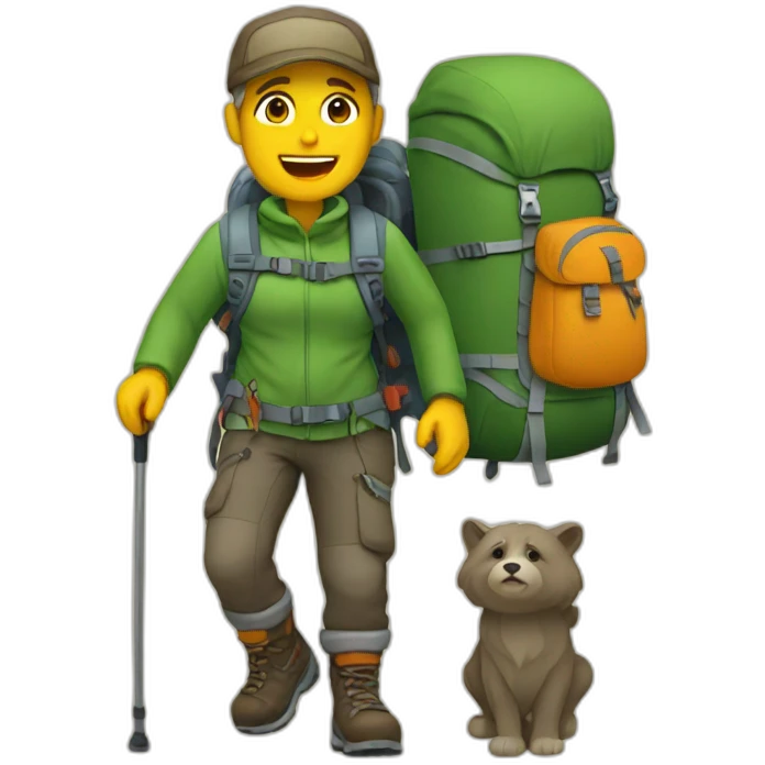Hiker emoji