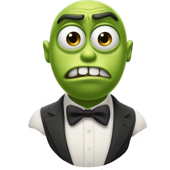 Mike wazowski blank stare meme emoji
