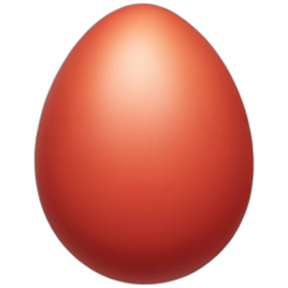 red egg emoji