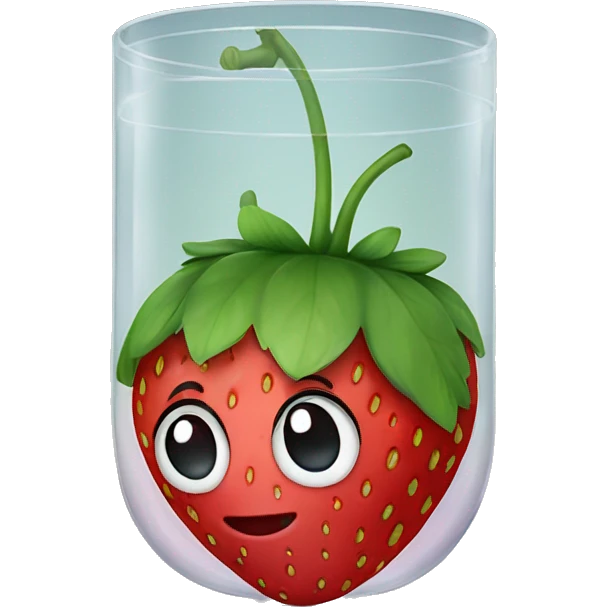strawberry on Glass emoji