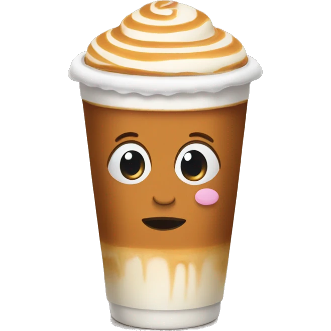 Caramel latte emoji