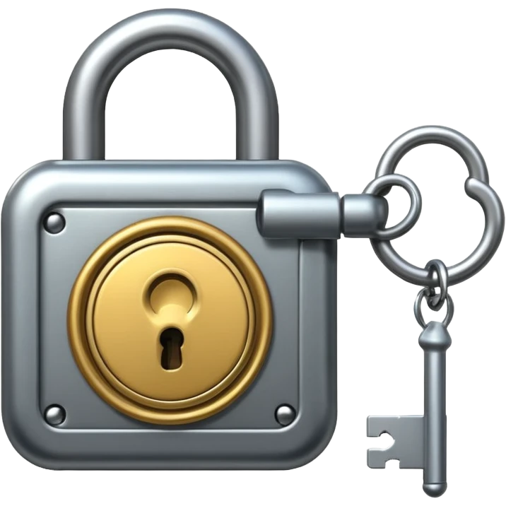 Lock with key emoji