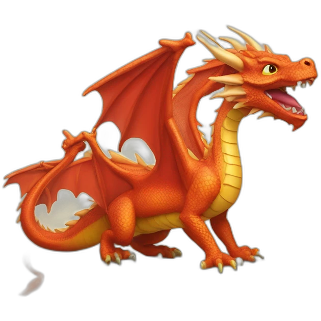 Dragon sur une abelli emoji