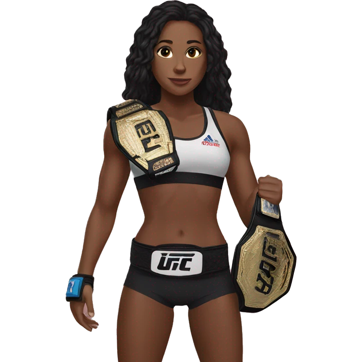 women holding ufc belt emoji