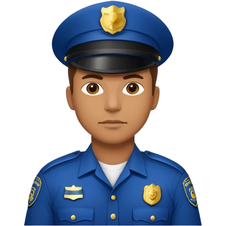 muscular police emoji