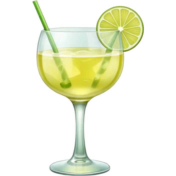 Mach mir einen Lime Sour Cocktail und nimm ein schönes glas -  das glas sollte aber nicht grün sein  emoji