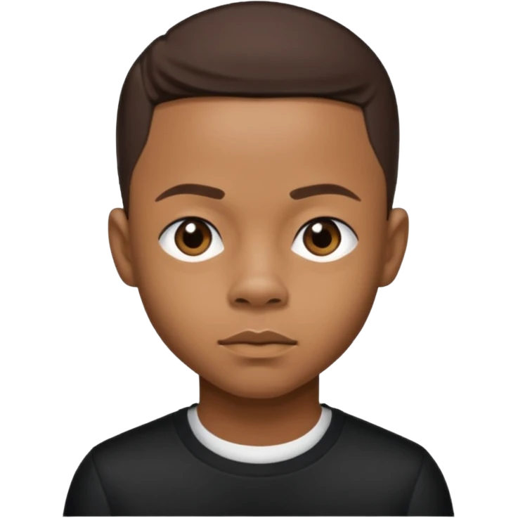 Shad "Bow Wow" Moss with dark brown hair emoji