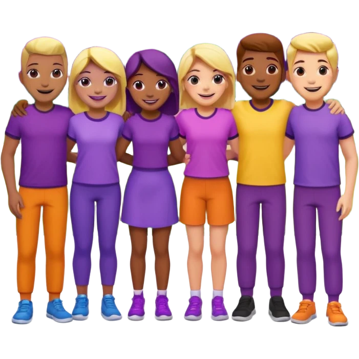 purple people group emoji