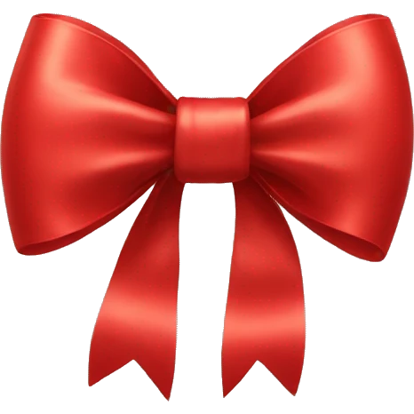 Red bow emoji