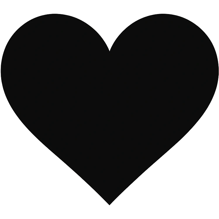 black heart emoji