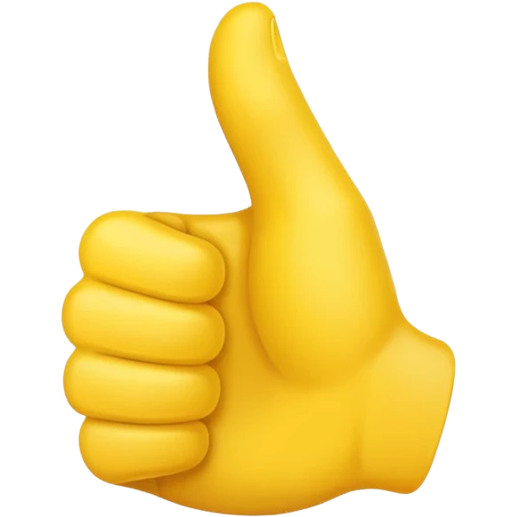 thumbs up emoji, positive and bold emoji