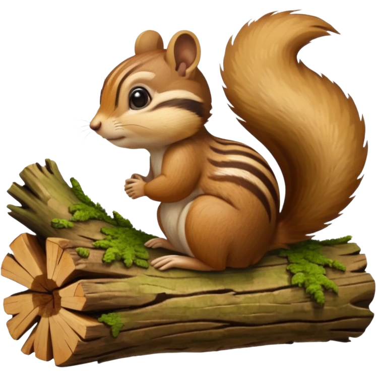  chipmunk praying to a log emoji