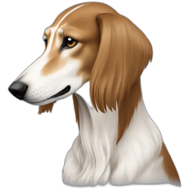 Saluki in profile emoji