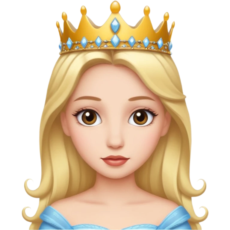 Princess with long lashes  emoji