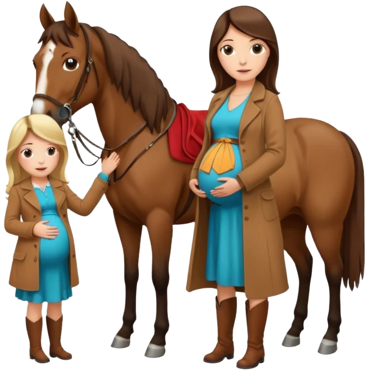 maternity with horse emoji