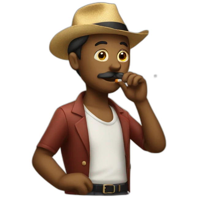 italien smoking a cigarette emoji