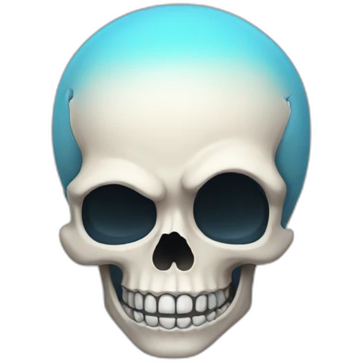 Smiling skull emoji