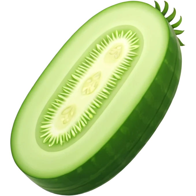 sliced cucumber    emoji