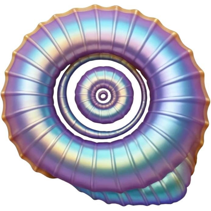 Iridescent seashell  emoji