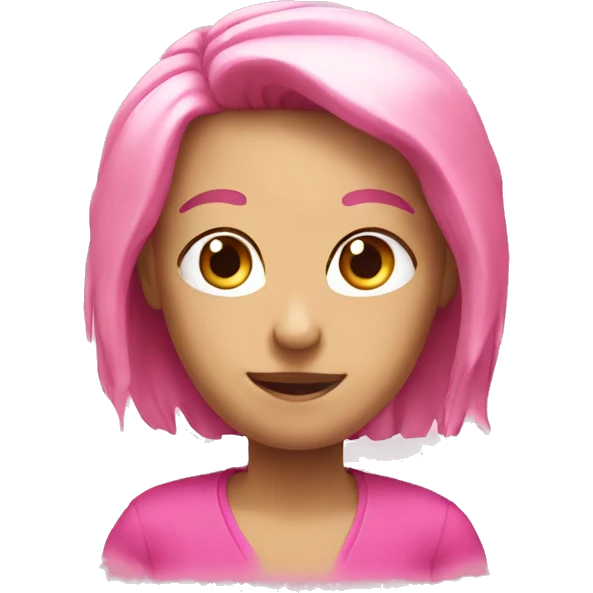 Pink OK emoji