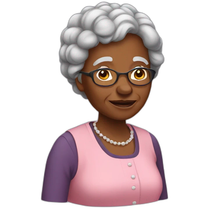 black grandma emoji