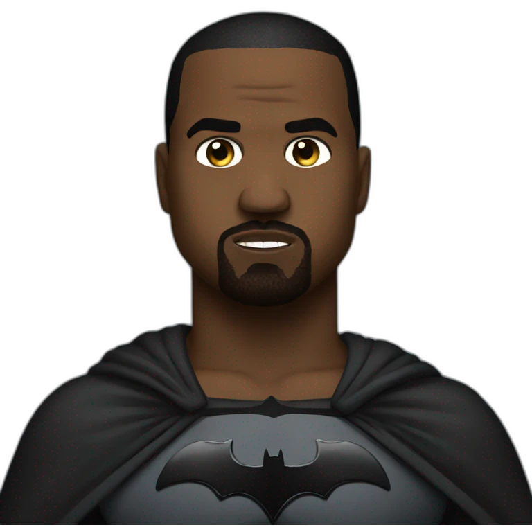 Kanye as batman emoji