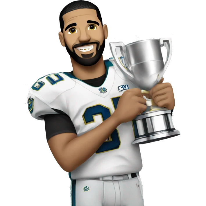 Drake holding championship  emoji
