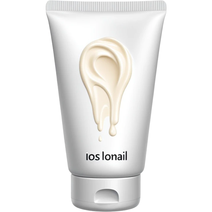 used tube of hand cream, slightly squeezed, cap off, some cream visible emoji